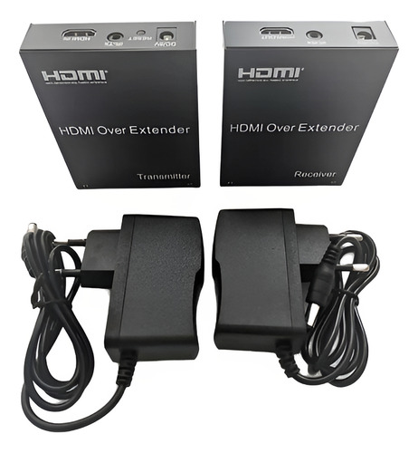 Extensor Hdmi 120 Metros 120m Conversor Rj45 Ip Cat 5e/ 6
