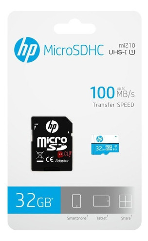 Memoria Micro Sd Hc 32gb Class 10 Hp - Ps