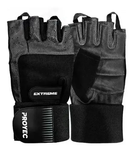 Guantes Gimnasio Gym Proyec Extreme Cuero Pesas Funcional