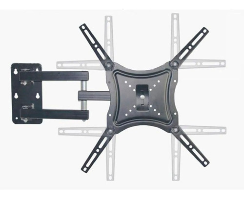 Suporte Articulado Tv Led Lcd Plasma Parede 14 A 55 Ate 50kg Cor Preto
