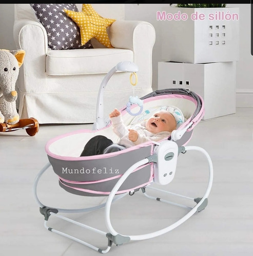 Silla Mecedora Bauncer 5 En 1 Multifuncional Para Bebes 0 +