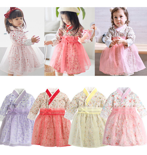 Bm Vestido Tradicional Coreano Estilo Hanbok For Bebés Y