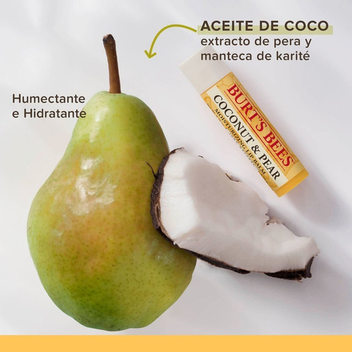 Bálsamo Labial Burt's Bees Coco Y Pera & Mango 2 Balsamos
