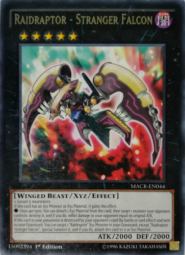 Yugioh! Tcg Raidraptor - Stranger Fal Macr-en044 1st Edition