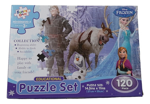Rompecabezas 120 Pzs, Frozen, Puzzle, Divertido