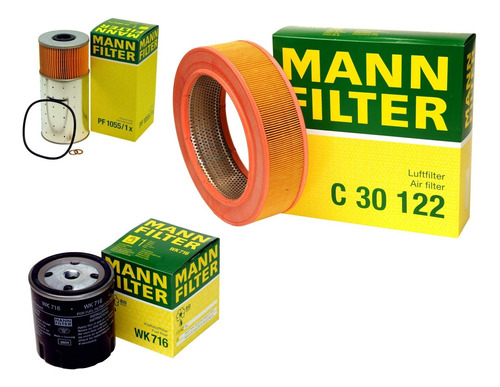 Mann Kit Servicio Filtro Combustible Aire Para Merced W123