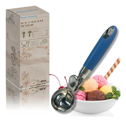 Cuchara Para Helado De Acero Inoxidable Con Gatillo Desplega