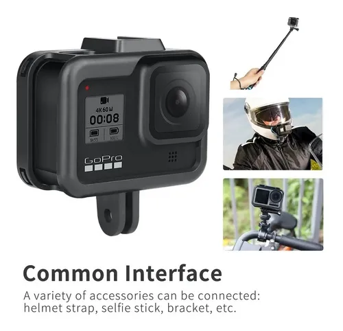 Combo Marco Frame + Pack Vidrios Para Gopro Hero 8 Black