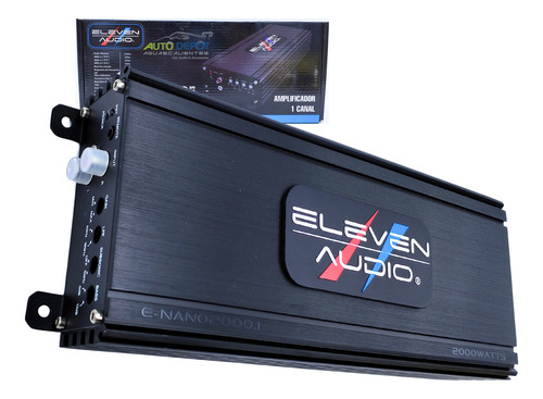 Súper Amplificador Nano 2000 Watts Eleven Audio 2000.1-1 Ch Color Negro