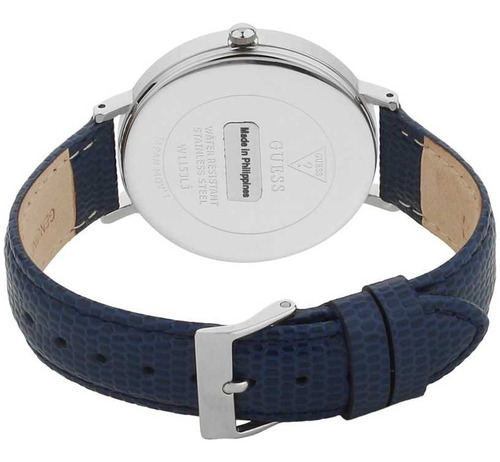 Imagen 3 de 4 de Reloj Guess Mujer W1153l3 Cuero Azul