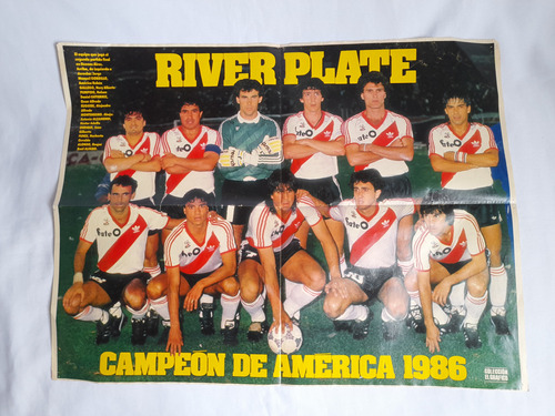  Poster El Grafico, River Plate Campeon America 1986