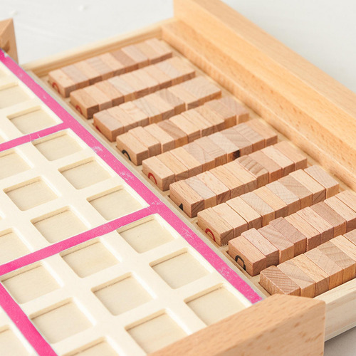 Juego De Sudoku De Madera, Juguete De Escritorio, Tren Rosa