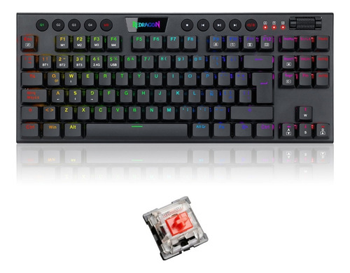 Redragon Horus Tkl K621 Teclado Mecánico Wireless Rgb Low-pr