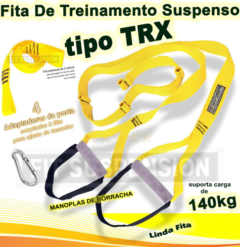 Imagem 1 de 7 de Fita De Suspensão Tipo Trx Para Treinamento Suspenso Classic