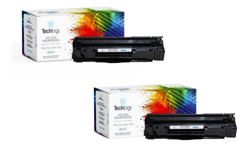 Toner Techlogy 85a 35a 36a 78a 1102w 2 Pack