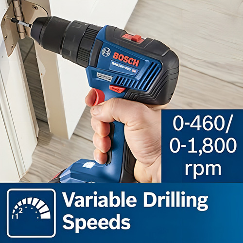 Kit Taladro Percutor Bosch Sin Escobillas Gsb18v-490b12