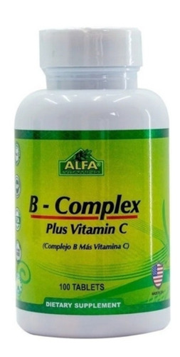 Complejo B Complex + Vitamina C Americano   Alfa Vitamins