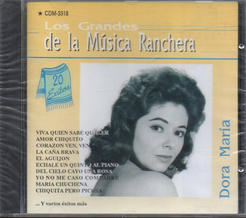  Dora María/ Los Grandes De La Música Ranchera Cd Como Nuevo