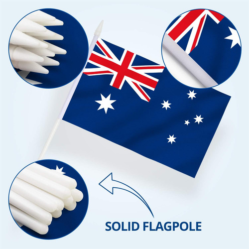 Anley Australia Mini Flag 12 Pack - Banderas En Miniatura...