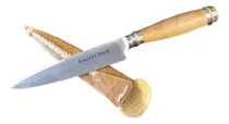 Comprar Cuchillo 14 Cm Acero Inox Con Vaina Cuero , Madera Y Alpaca
