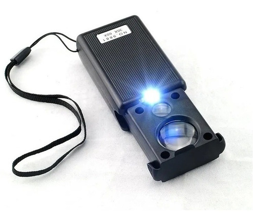 Lupa Joyero 21 Mm Y 12mm Luz Led Y Uv 30x 60x Retractil