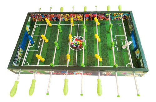 Fulbito De Mesa Mano Reversible Madera - 5 Juegos En 1