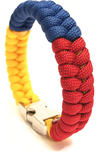 Bandera De Colombia Pulsera Paracord Para Hombre Y Mujer Joy