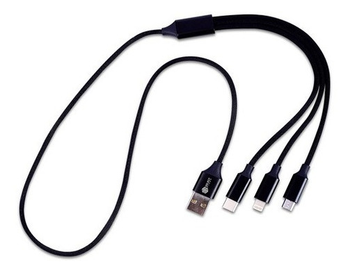 Cable 3 En 1 Select 3in1-sp Color Negro