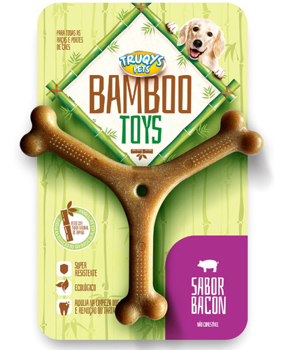 Osso Para Cães Mordedores Cachorros Pequeno Bamboo Toys