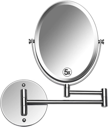 Mirrorvana Oval Wall Mount Espejo  1 X De Doble Cara & 5 X