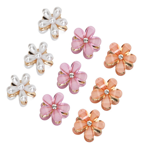 New Pinzas Para El Pelo Con Forma De Flor, 18 Unidades, S