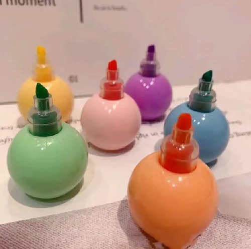 Marca Texto Unicórnio Kawaii Tons Pastéis Com 3 Unidades