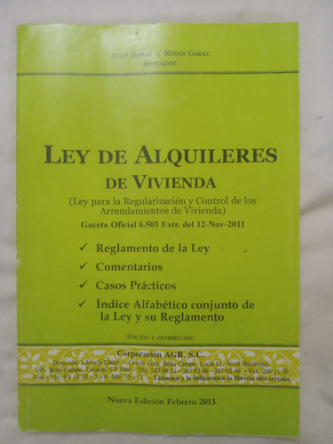 Juan Garay Ley De Alquileres De Vivienda 