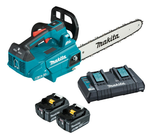 Motosserra Makita Sem Fio Duc306pt2 36v C/ 2 Bat C/ Carreg 