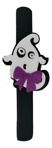 Pulseras Brazaletes Colores Halloween Fantasma Fiesta 12pz