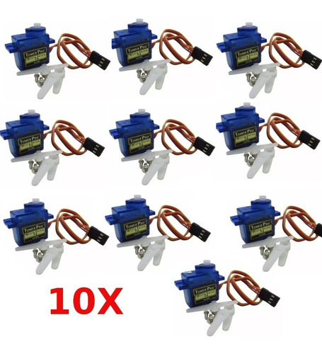 Kit 10x Pcs Micro Servo Motor Tower Pro 9g Sg90 Para Arduíno