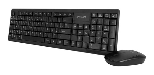Imagen 9 de 10 de Combo Teclado Español + Mouse Inalámbrico Philips Mod. C314