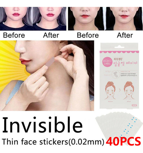 Pegatinas Faciales Finas, Localizadoras, 40 Unidades, LĂneas