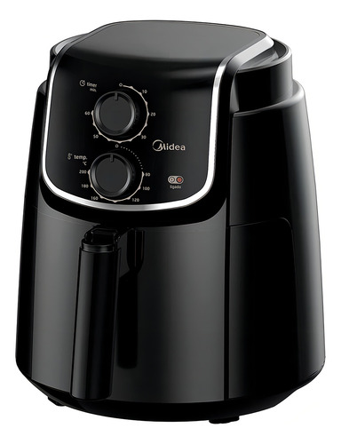 Fritadeira Airfryer 4l Gourmetfry Cor Preta Midea Cor Preto Preto