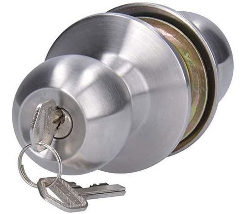 Pomo Cilíndrico Con Llavin Acero Inox. Brillo-ynter Industri