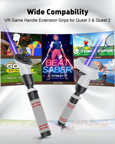 Extensiones De Mango Para Meta Quest 3 Y Oculus Quest 2 Vr