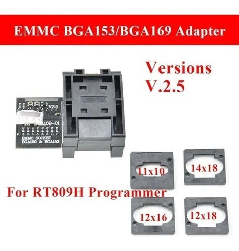 Imagen 4 de 4 de Adaptador Emmc Bga169/bga153 Para Rt809h Ver2.5