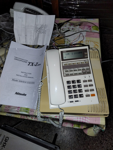 Central Y Telefono Programador Nec Ak-308 Ne Con Portero (Usado)