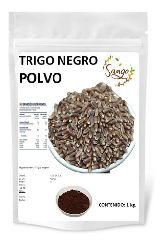 1 Kg De Harina De Trigo Negro 100%