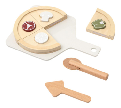 Juego De Pizza De Madera, Juguete De Cocina, Educación,