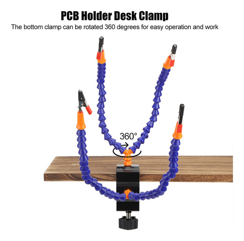 Suporte Para Pcb, Braçadeira De Mesa Flexível De 4 Braços, S