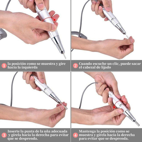 Imagen 6 de 9 de Torno Profesional Pulidor /uñas Maquina De Pedicure Pulidor