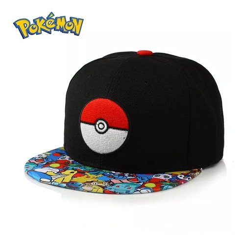 Jockey Gorro Pokemon Full Print Y Bordados 