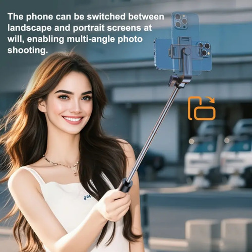 Palo Para Selfie Trípode Extensible Bluetooth Baston Selfie Rosa