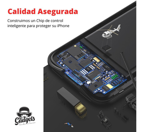 Imagen 4 de 10 de Funda Cargador Case Pila Powerbank Bateria Para iPhone Todos